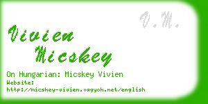 vivien micskey business card